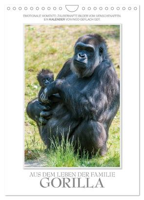 Emotionale Momente: Aus dem Leben der Familie Gorilla. / CH-Version (Wandkalender 2024 DIN A4 hoch), CALVENDO Monatskalender von Gerlach GDT,  Ingo