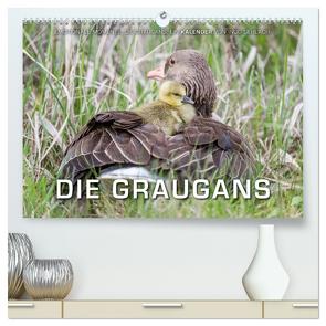 Emotionale Momente: Die Graugans. (hochwertiger Premium Wandkalender 2024 DIN A2 quer), Kunstdruck in Hochglanz von Gerlach,  Ingo