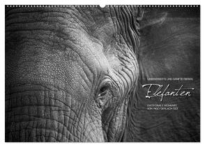 Emotionale Momente: Elefanten in black & white (Wandkalender 2024 DIN A2 quer), CALVENDO Monatskalender von Gerlach GDT,  Ingo
