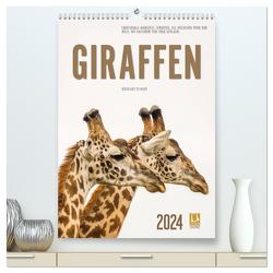 Emotionale Momente: Giraffen, die höchsten Tiere der Welt. (hochwertiger Premium Wandkalender 2024 DIN A2 hoch), Kunstdruck in Hochglanz von Gerlach,  Ingo