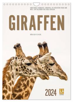 Emotionale Momente: Giraffen, die höchsten Tiere der Welt. (Wandkalender 2024 DIN A4 hoch), CALVENDO Monatskalender von Gerlach,  Ingo