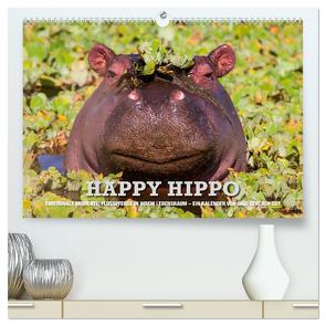 Emotionale Momente. Happy Hippo / CH-Version (hochwertiger Premium Wandkalender 2024 DIN A2 quer), Kunstdruck in Hochglanz von Gerlach GDT,  Ingo