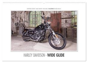 Emotionale Momente: Harley Davidson – Wide Glide / CH-Version (Wandkalender 2024 DIN A2 quer), CALVENDO Monatskalender von Gerlach,  Ingo