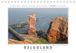 Emotionale Momente: Helgoland – Deutschlands einzige Hochseeinsel. (Tischkalender 2021 DIN A5 quer) von Gerlach,  Ingo
