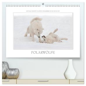 Emotionale Momente: Polarwölfe. / CH-Version (hochwertiger Premium Wandkalender 2024 DIN A2 quer), Kunstdruck in Hochglanz von Gerlach GDT,  Ingo