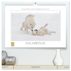 Emotionale Momente: Polarwölfe. (hochwertiger Premium Wandkalender 2024 DIN A2 quer), Kunstdruck in Hochglanz von Gerlach GDT,  Ingo