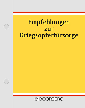 Empfehlungen zur Kriegsopferfürsorge