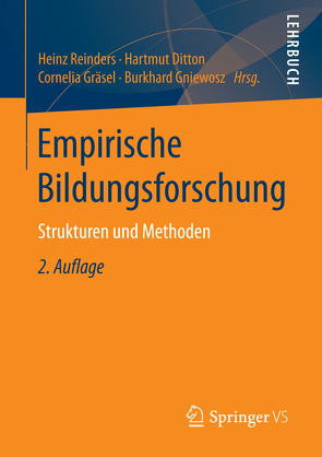 Empirische Bildungsforschung von Ditton,  Hartmut, Gniewosz,  Burkhard, Gräsel,  Cornelia, Reinders,  Heinz