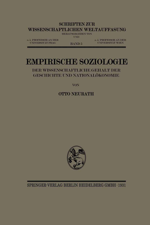 Empirische Soziologie von Neurath,  Otto