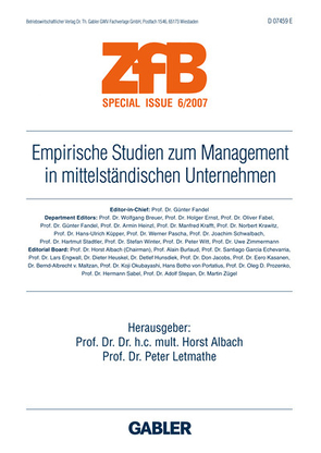 Empirische Studien zum Management in mittelständischen Unternehmen von Albach,  Horst, Letmathe,  Peter