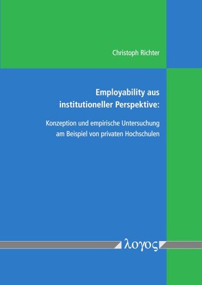 Employability aus institutioneller Perspektive von Richter,  Christoph