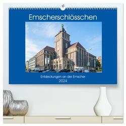 Emscher-Schlösschen (hochwertiger Premium Wandkalender 2024 DIN A2 quer), Kunstdruck in Hochglanz von Hermann,  Bernd