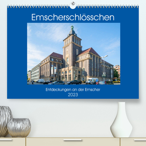 Emscher-Schlösschen (Premium, hochwertiger DIN A2 Wandkalender 2023, Kunstdruck in Hochglanz) von Hermann,  Bernd