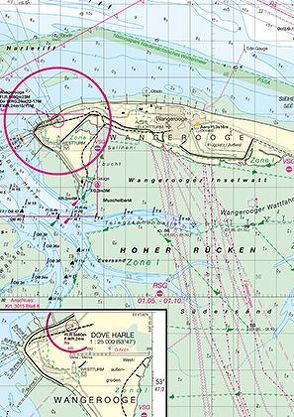 Emsmündung, innerer Teil und Borkum von Bundesamt für Seeschifffahrt und Hydrographie