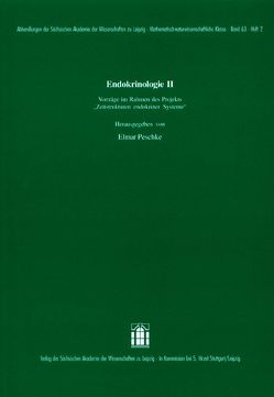 Endokrinologie II von Peschke,  Elmar