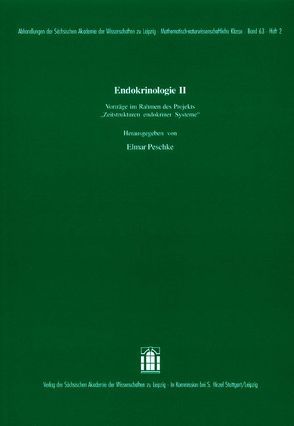 Endokrinologie II von Peschke,  Elmar