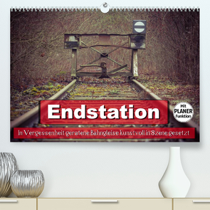 Endstation – In Vergessenheit geratene Bahngleise (Premium, hochwertiger DIN A2 Wandkalender 2023, Kunstdruck in Hochglanz) von Wenk,  Marcel