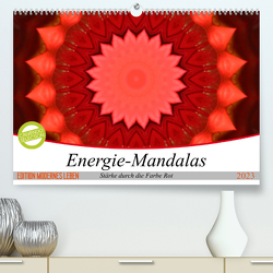 Energie-Mandalas Stärke durch die Farbe Rot (Premium, hochwertiger DIN A2 Wandkalender 2023, Kunstdruck in Hochglanz) von Bässler,  Christine