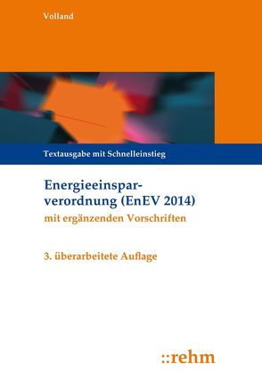 Energieeinsparverordnung (EnEV) von Volland,  Johannes