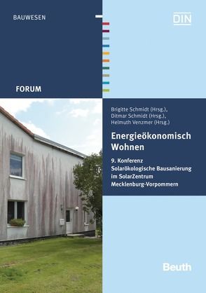 Energieökonomisch Wohnen von Schmidt,  Brigitte, Schmidt,  Ditmar, Venzmer,  Helmuth
