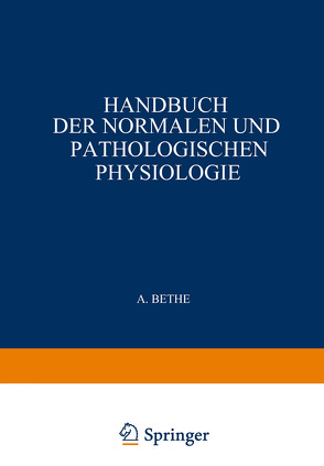 Energieumsatz von Bergmann,  G.v., Bethe,  A., Ellinger,  A., Embden,  G.
