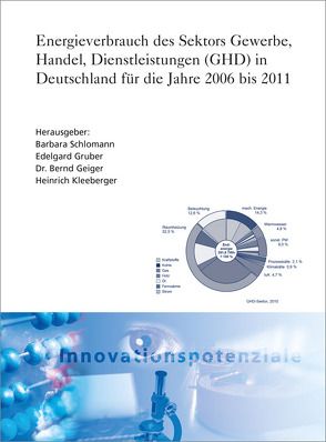 Energieverbrauch des Sektors Gewerbe, Handel, Dienstleistungen (GHD) in Deutschland für die Jahre 2006 bis 2011. von Geiger,  Bernd, Gerspacher,  Andreas, Gruber,  Edelgard, Kleeberger,  Heinrich, Mai,  Michael, Pich,  Antje, Schiller,  Werner, Schlomann,  Barbara, Steinbach,  Jan