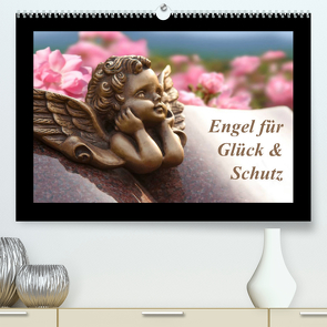 Engel für Glück & Schutz (Premium, hochwertiger DIN A2 Wandkalender 2023, Kunstdruck in Hochglanz) von Klattis