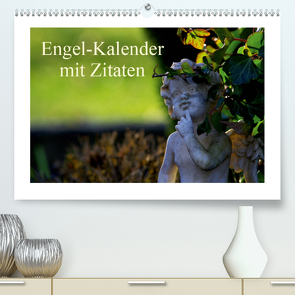 Engel-Kalender mit Zitaten / CH-Version (Premium, hochwertiger DIN A2 Wandkalender 2021, Kunstdruck in Hochglanz) von Riedel,  Tanja