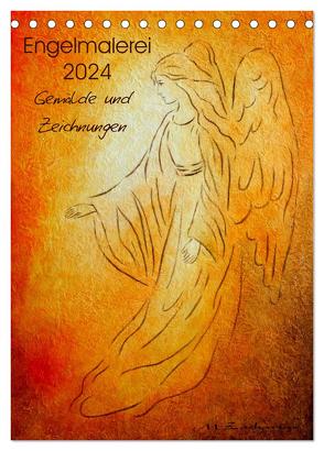 Engelmalerei 2024 Gemälde und Zeichnungen (Tischkalender 2024 DIN A5 hoch), CALVENDO Monatskalender von Zacharias,  Marita