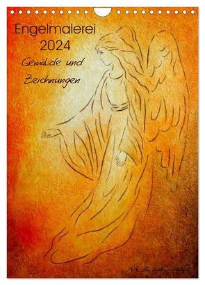 Engelmalerei 2024 Gemälde und Zeichnungen (Wandkalender 2024 DIN A4 hoch), CALVENDO Monatskalender von Zacharias,  Marita