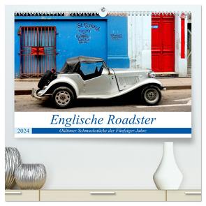 Englische Roadster – Oldtimer Schmuckstücke der Fünfziger Jahre (hochwertiger Premium Wandkalender 2024 DIN A2 quer), Kunstdruck in Hochglanz von von Loewis of Menar,  Henning