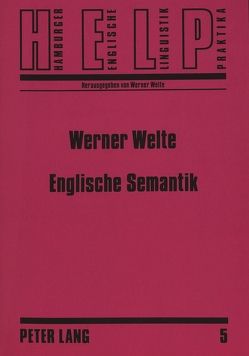 Englische Semantik von Welte,  Werner