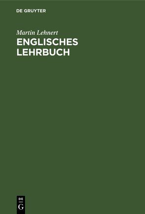 Englisches Lehrbuch von Lehnert,  Martin