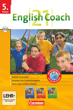 English G 21 – English Coach 21 (zu allen Ausgaben) – Lernsoftware für zu Hause – Band 1: 5. Schuljahr von Pankhurst,  James, RITTER ,  MARKUS, Thiele,  Angelika