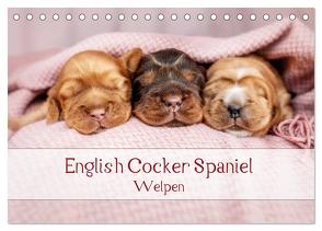 English Cocker Spaniel Welpen (Tischkalender 2024 DIN A5 quer), CALVENDO Monatskalender von Wobith Photography - FotosVonMaja,  Sabrina