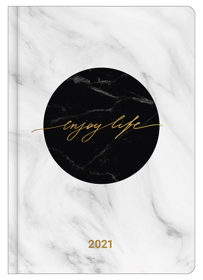 ENJOY LIFE 2021 – Buchkalender – Taschenkalender – Lifestyle – 14,8×21