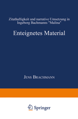 Enteignetes Material von Brachmann,  Jens