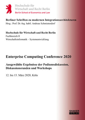 Enterprise Computing Conference 2020 von Greis,  Wolfgang, Schmietendorf,  Andreas