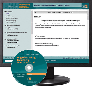 Entgeltfortzahlung – Krankengeld – Mutterschaftsgeld – bei Kombibezug Print und CD-ROM von Knorr,  Gerhard, Krasney,  Otto Ernst