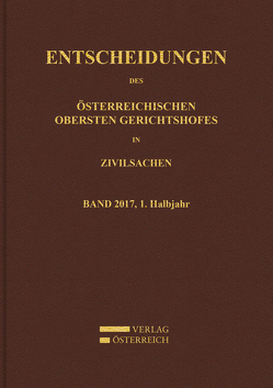 Entscheidungen des Obersten Gerichtshofes in Zivilsachen von Amtlich veröffentlicht