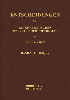 Entscheidungen des Obersten Gerichtshofes in Zivilsachen