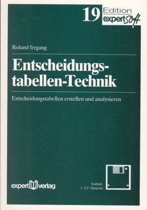 Entscheidungstabellentechnik von Irrgang,  Roland