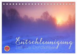 Entschleunigung – Zeit zum Durchatmen (Tischkalender 2024 DIN A5 quer), CALVENDO Monatskalender von Cross,  Martina