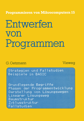 Entwerfen von Programmen von Oetzmann,  Gerhard