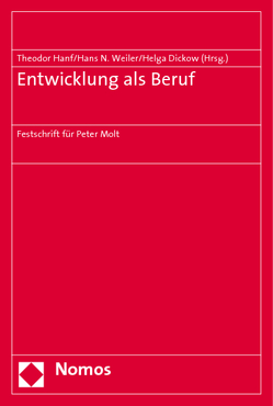 Entwicklung als Beruf von Dickow,  Helga, Hanf,  Theodor, Weiler,  Hans N.