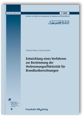 Entwicklung eines Verfahrens zur Bestimmung der Verbrennungseffektivität für Brandlastberechnungen. Abschlussbericht. von Knaust,  Christian, Kusche,  Christian