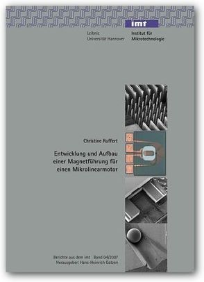 Entwicklung und Aufbau einer Magnetführung für einen Mikrolinearmotor von Rüffert,  Christine