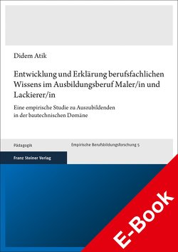 Entwicklung und Erklärung berufsfachlichen Wissens im Ausbildungsberuf Maler/in und Lackierer/in von Atik,  Didem
