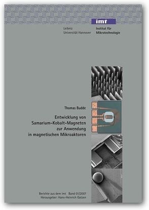 Entwicklung von Samarium-Kobalt-Magneten zur Anwendung in magnetischen Mikroaktoren von Budde,  Thomas