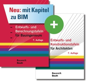 Entwurfs- und Berechnungstafeln für Bauingenieure und Entwurfs- und Konstruktionstafeln für Architekten von Holschemacher,  Klaus